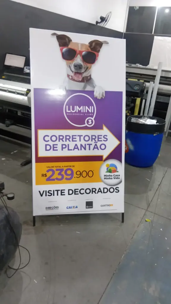 cavalete de rua