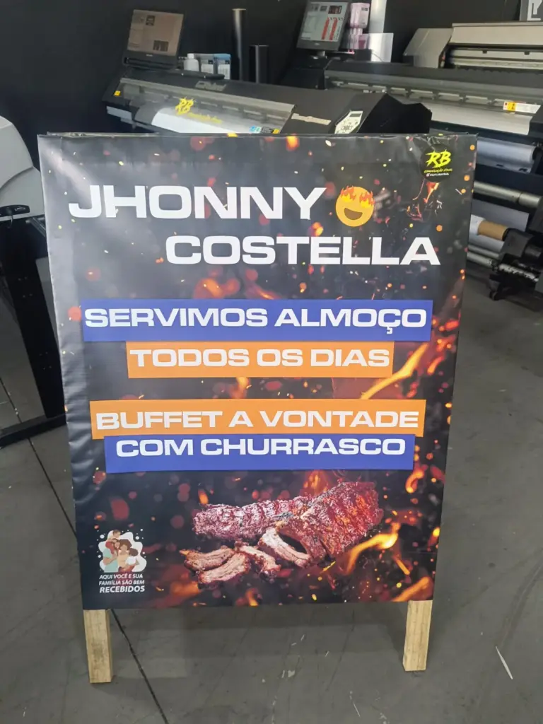 cavalete de sinalização