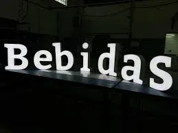 letra caixa em pvc