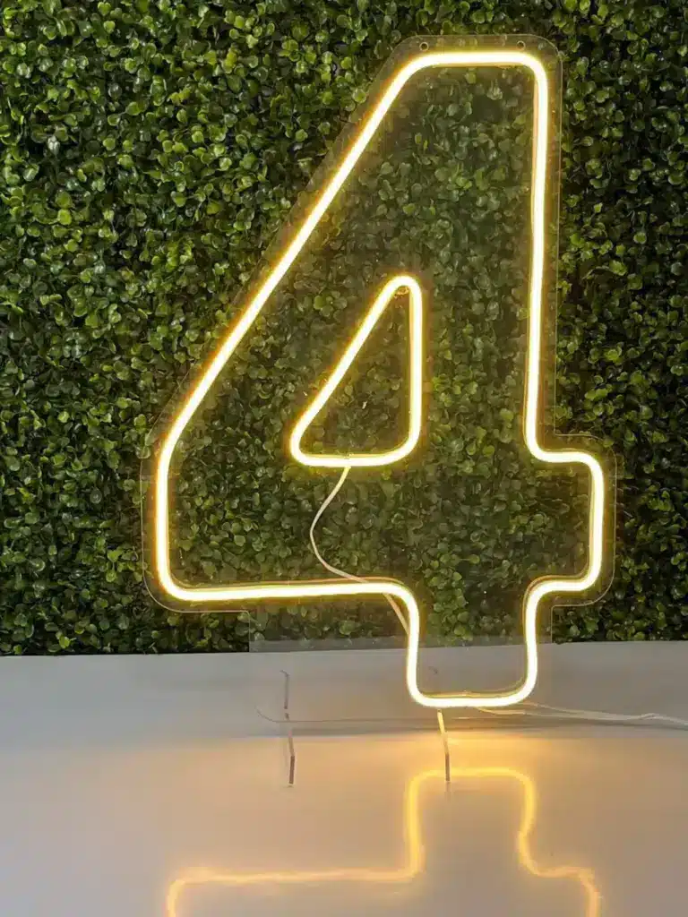 Letras em Neon